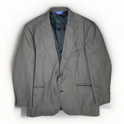 Jaqueta casaco esportivo PENDLETON masculina Houndstooth xadrez lã 2 botões blazer 46 LONGO - Imagem 1 de 4