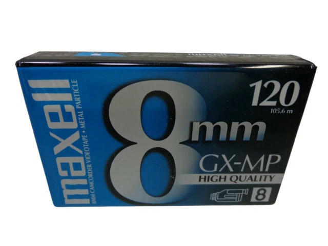 Maxell 8mm Gx-mp High Quality 120 Camcorder Video Cassette Tapes - 281010