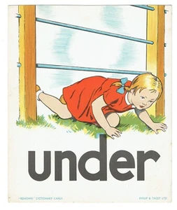 Children Dictionary Renown Poster Card Under - Picture 1 of 1