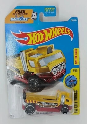 Hot Wheels #260 HW City Works 2017 5/10 The Haulinator amarillo/rojo con negro DD8Sp Foto 1 de 4