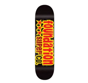 FOUNDATION SKATEBOARDS - 3 STAR 8.13" INCH SKATEBOARD DECK NEW FREE GRIP - Picture 1 of 1