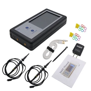 200KHz Digital 2 Channel Mini Portable Oscilloscope Pocket Sized Touch Panel LCD - Picture 1 of 9