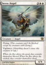 1x Serra Angel LP, English MTG 9th Edition