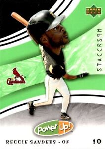 2004 Upper Deck Baseball Power Up! [BB10] #21 Reggie Sanders - St Louis Cardinal
