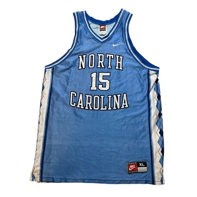 Camiseta deportiva de baloncesto vintage años 90 Nike North Carolina UNC Tarheels Vince Carter XL Foto 1 de 4