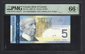Canada 5 Dollars 2006 BC-67a Uncirculated Grade 66 - Picture 1 of 2