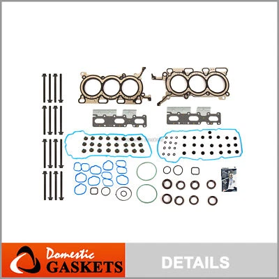 Head Gasket Set Bolts Fit 09-10 Ford Edge Flex Taurus Lincoln MKZ MKX DOHC 3.5L - Image 1 of 4