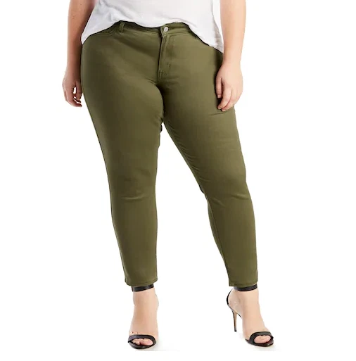 LEVI'S WOMENS 711 ANKLE SKINNY JEANS (PLUS) - KALAMATA KALAMATA 18