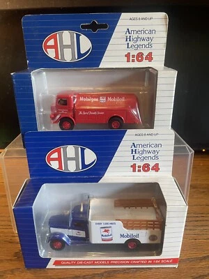 CAMIONES MOBILOIL HARTOY AHL 1/64 NIP PETERBILT 260 ENTREGA + TANQUE GMC T-8-70 L22 Foto 1 de 4