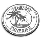 Round Mdf Magnets - Bw - Tenerife Spain Espana Palm Trees #40558