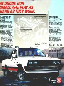 1984 Dodge Power Ram 50 4 x 4 Turbo Charged Diesel Original Print Ad 8.5 x 11" - Picture 1 of 4