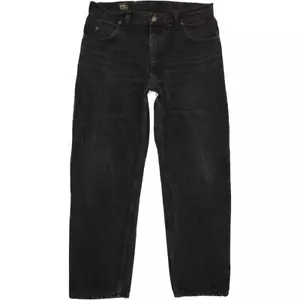 Jeans rectos regulares negros Lee Brooklyn para hombre W35 L29 (76486) - Imagen 1 de 6