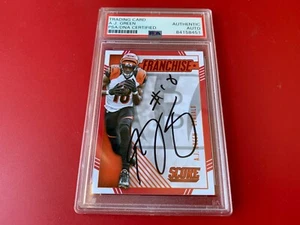 A.J. Tarjeta de franquicia Green Bengals 2016 puntaje firmada automática PSA/ADN ENCAPSULADA - Imagen 1 de 2