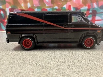 2011 Hot Wheels BLACK A TEAM VAN 83 GMC Loose Wheel Swap - Image 1 of 4