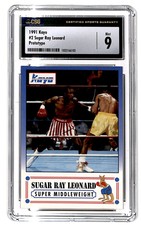1991-92 Kayo Prototype Sugar Ray Leonard RARE CSG 9 #2