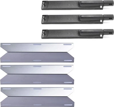 Peças de grelha a gás Jenn Air kit de reparo de grelha substituição placas térmicas queimadores pacote com 3 - Imagem 1 de 4