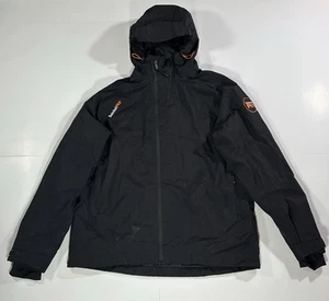 Timberland PRO Power Zip Hooded Softshell Jacket Black Orange Men's Size Medium - Picture 1 of 17