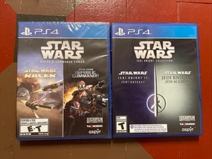 Star Wars: Racer & Republic Commando Combo for PS4 Lot Jedi Knight Collection - Picture 1 of 1