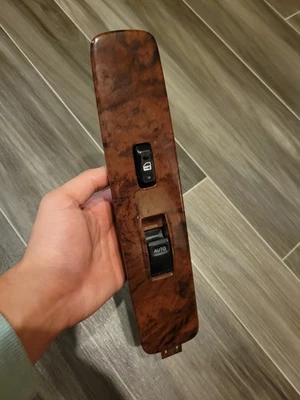 99 00 01 02 Interruptor ventana lateral pasajero delantero grano madera Toyota 4Runner 4 corredores Foto 1 de 4