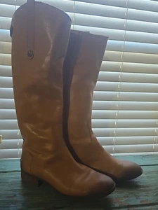 Sam Edelman Damen braun Leder Reitstiefel kniehoch Größe 8M GUC - Bild 1 von 22