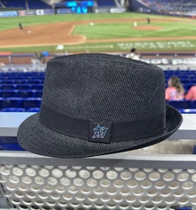Miami Marlins Black Fedora Hat Giveaway 6/1/25 vs San Francisco Giants SGA MLB - Picture 1 of 7