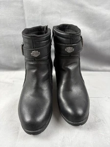 Harley Davidson Boots Womens Zip up Boots Womens sz 7 - Picture 1 of 11