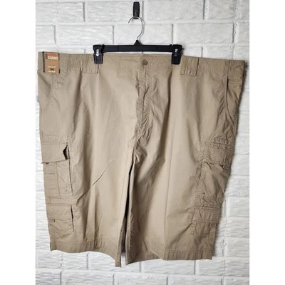全新带标签 Roundtree & Yorke 工装短裤男式 54 米色经典合身大号 54W 卡其色 — 第 1/4 张图片