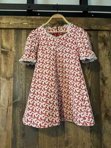 Vintage 1960s-1970s Girls Shift Dress, Sz 5-6 - Picture 1 of 4