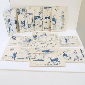 Lot of 14 Vintage Color Joke Postcard Ephemera 1960s Funny Crude Humor Blank PM - Picture 1 of 9