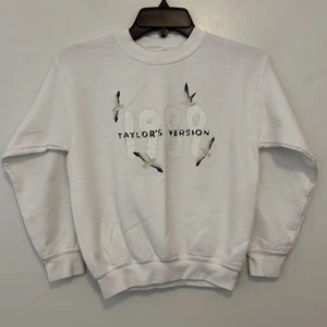 Sudadera Taylor’s Versión 1989 Juvenil Pequeña Etiqueta Dorada Pájaros Blancos  - Imagen 1 de 5