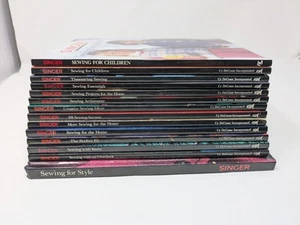 Vtg Lot of 14 Singer Sewing Reference Library PB Books Late 1980’s - 1990s - Picture 1 of 3