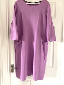 Boden dress size 20L 3/4 sleeve mauve in perfect condtion pockets smart - Picture 1 of 4