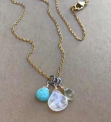 НОВЫЙ SUNDANCE ПОДВЕСКА РУЧНОЙ РАБОТЫ ОЖЕРЕЛЬЕ РЕМЕСЛЕННИКА НАТУРАЛЬНЫЕ ПОДЛИННЫЕ ДРАГОЦЕННЫЕ КАМНИ ЮВЕЛИРНЫЕ ИЗДЕЛИЯ - Изображение 1 из 4