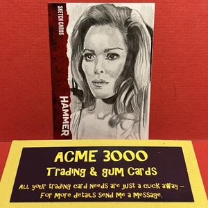 Unstoppable HAMMER Horror Series 1 (M) MARCIA DYE Sketch Art Card SK2 - A - Picture 1 of 2