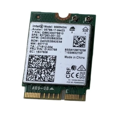 Intel Dual Band AC-9560 9560NGW NGFF 1.73Gbps BT5.0 M.2 Card Wireless Wifi *HOT - Image 1 of 2