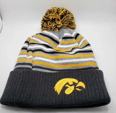 Iowa Hawkeyes Top of the World Knit Stocking Cap with Pom - NCAA - Image 1 of 3