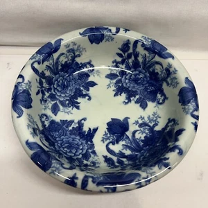 Victoria Ware Ironstone 8” Round Bowl Flow Blue - Picture 1 of 9