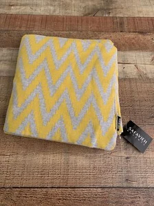 Kail Throw Soft Grey / Yellow 50” x 60” New - Picture 1 of 3