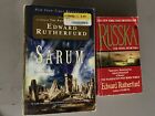 Edward Rutherfurd 2 Book Lot Sarum Russka Paperback Trade Fiction