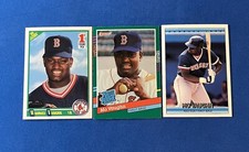 Mo Vaughn Red Sox Baseball Cards 1990 Score - 1991 Rated Rookie - 1992 Donruss