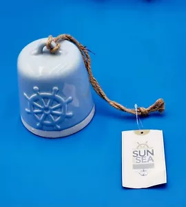 Blue Ceramic Snowflake Wind Chime From Big Lots With Tags!!! - Picture 1 of 2
