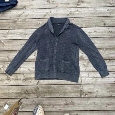 John Varvatos Cotton Linen Cardigan Sweater Large - Image 1 of 4