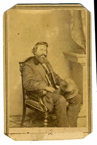 CDV – LOUIS WIGFALL – CONFEDERATE LEADING SECESSIONIST – ANTHONY/ BRADY PHOTO - Foto 1 di 2