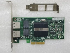 INTEL EXPI9402PT PRO/1000 Dual Port Server Adapter PCI-E Network Card 82571 - Afbeelding 1 van 5