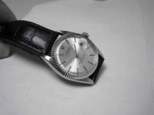 Rolex Datejust 1601 Auto Date Stainless Steel 18k Solid White Gold 36mm Watch - Picture 1 of 11