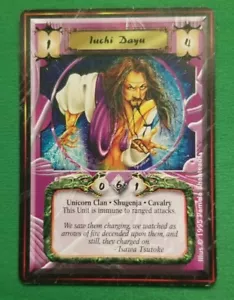 L5R CCG PRE IMPERIAL Iuchi Dayu NM/Unplayed RARE PROMO AEG Five Rings ERROR - Picture 1 of 2