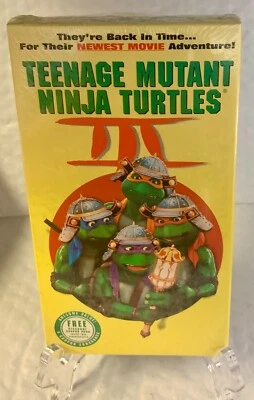 TMNT Teenage Mutant Ninja Turtles III 3 VHS,1993 NEW Factory Sealed  GRADE IT! - Image 1 of 4