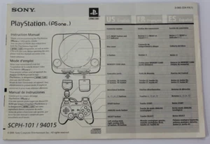 Sony PS1 PlayStation One (SCPH-101 / 94015) Manual Only, Great Condition - Picture 1 of 3