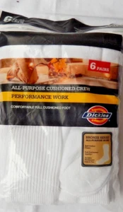 Calze da lavoro uomo Dickies imbottite per tutti gli usi Dickies 6 paia NUOVE taglia 12-15 - Foto 1 di 6