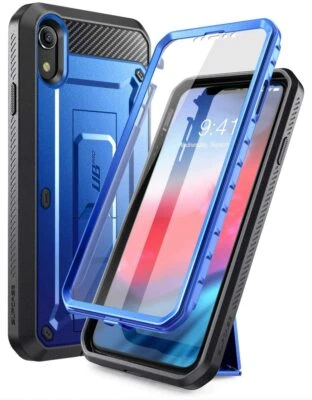 SUPCASE Fullbody Rugged Kickstand Case with Screen Hard Cover for iPhone XR 6.1" - Image 1 of 4